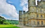 A sunny photograph showing part of the building used in Downton Abbey