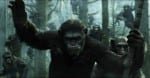 Photo: Inentertainment via Google. Andy Serkis as Caesar the ape in Dawn of the Planet of The Apes. Caeser has his left arm up stopping from the other apes talking or attacking.