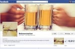 Photo: neknomination via Facebook. Facebook page for NekNomination. The cover photo is of two beer glasses clining and the profile picture says neknomination.